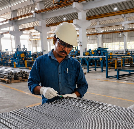Precision quality inspection at Shambho Techsteel